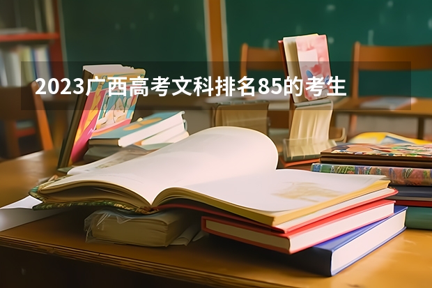 2023广西高考文科排名85的考生报什么大学好 往年录取分数线