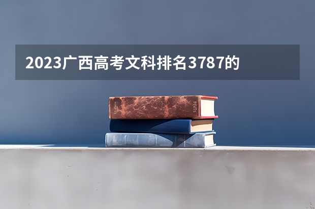 2023广西高考文科排名3787的考生报什么大学好 往年录取分数线