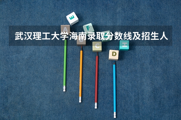 武汉理工大学海南录取分数线及招生人数