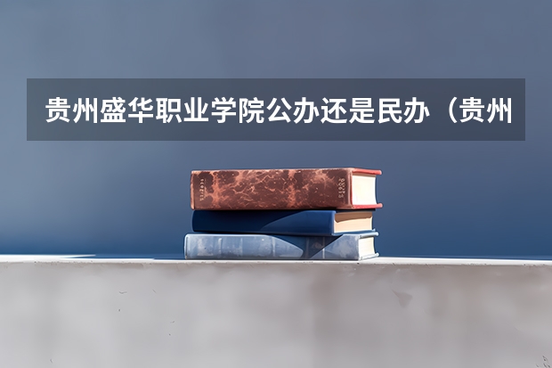 贵州盛华职业学院公办还是民办（贵州盛华职业学院介绍）