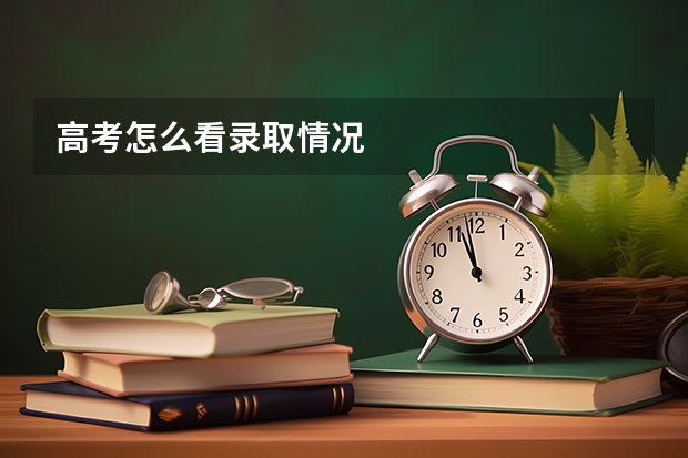 高考怎么看录取情况