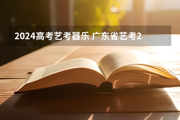 2024高考艺考器乐 广东省艺考2024新政策