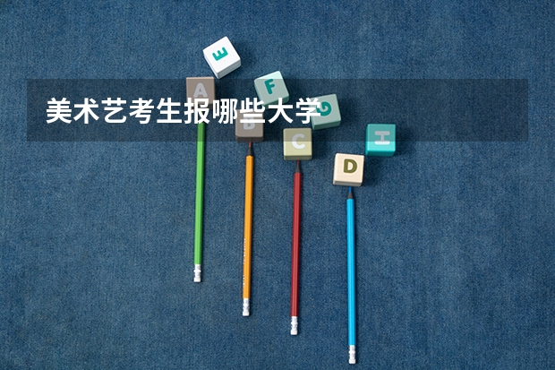 美术艺考生报哪些大学