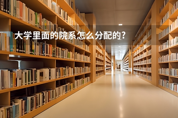 大学里面的院系怎么分配的?
