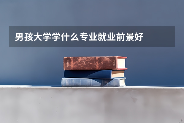 男孩大学学什么专业就业前景好