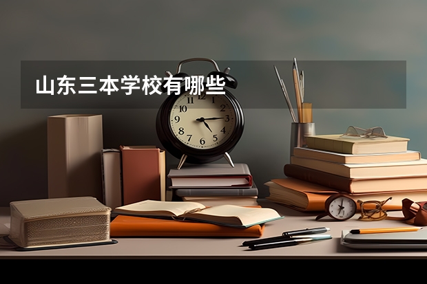 山东三本学校有哪些