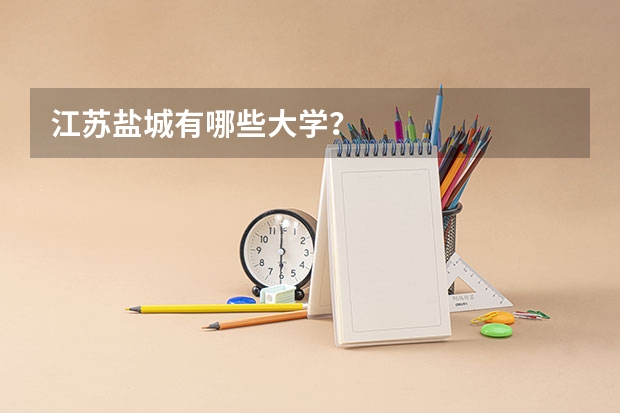 江苏盐城有哪些大学？