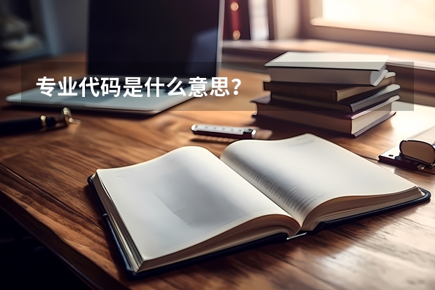 专业代码是什么意思？